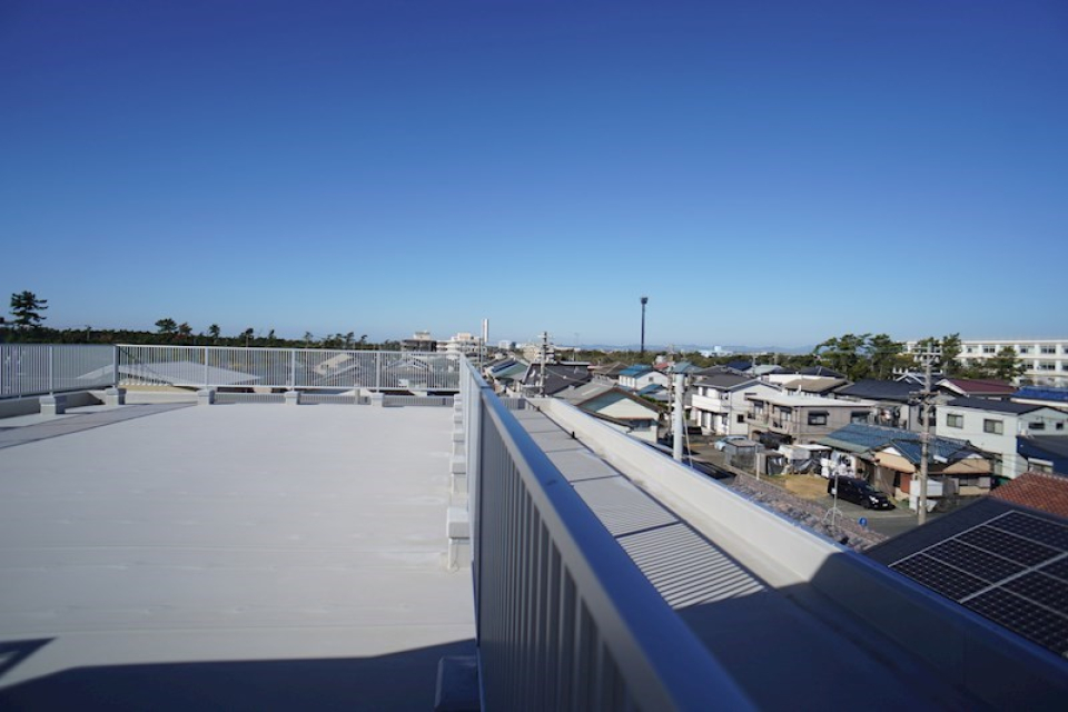 屋上の避難スペース！