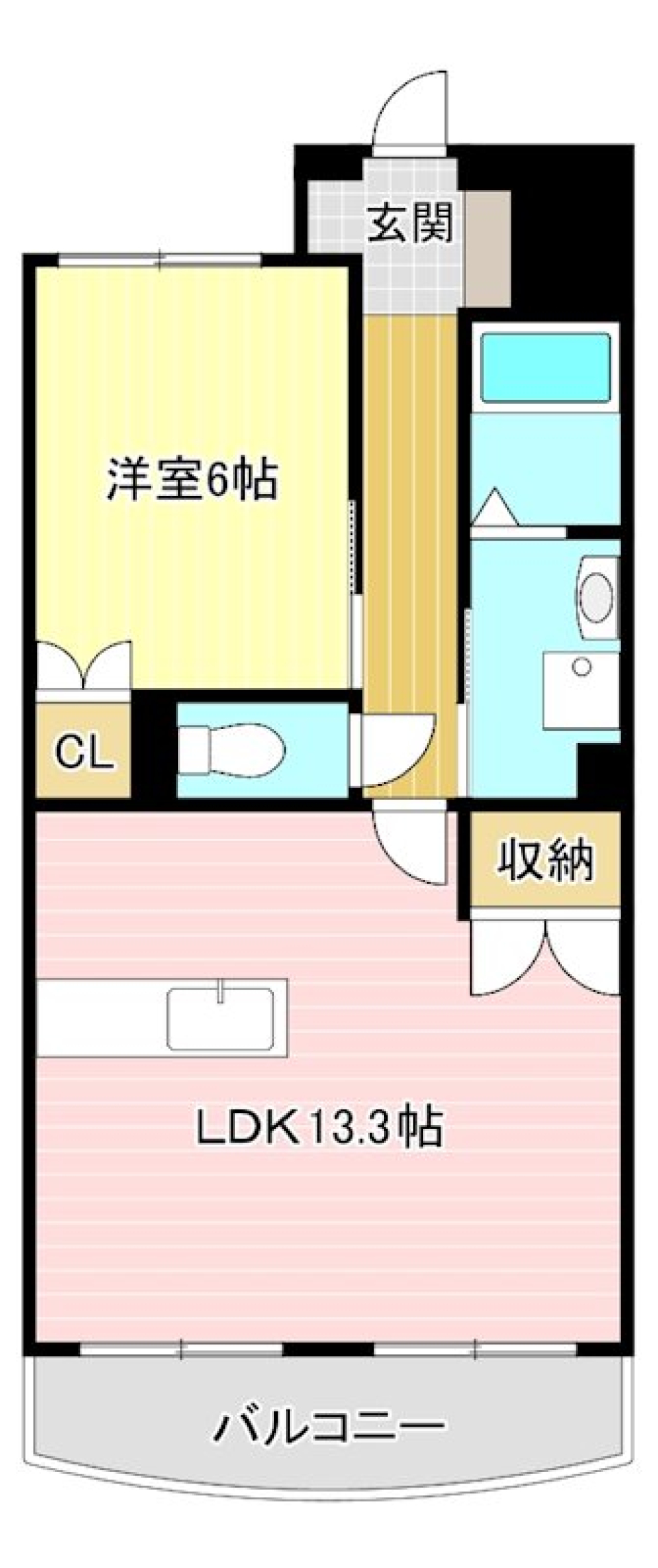 キッチン周りが自慢です。の間取り図