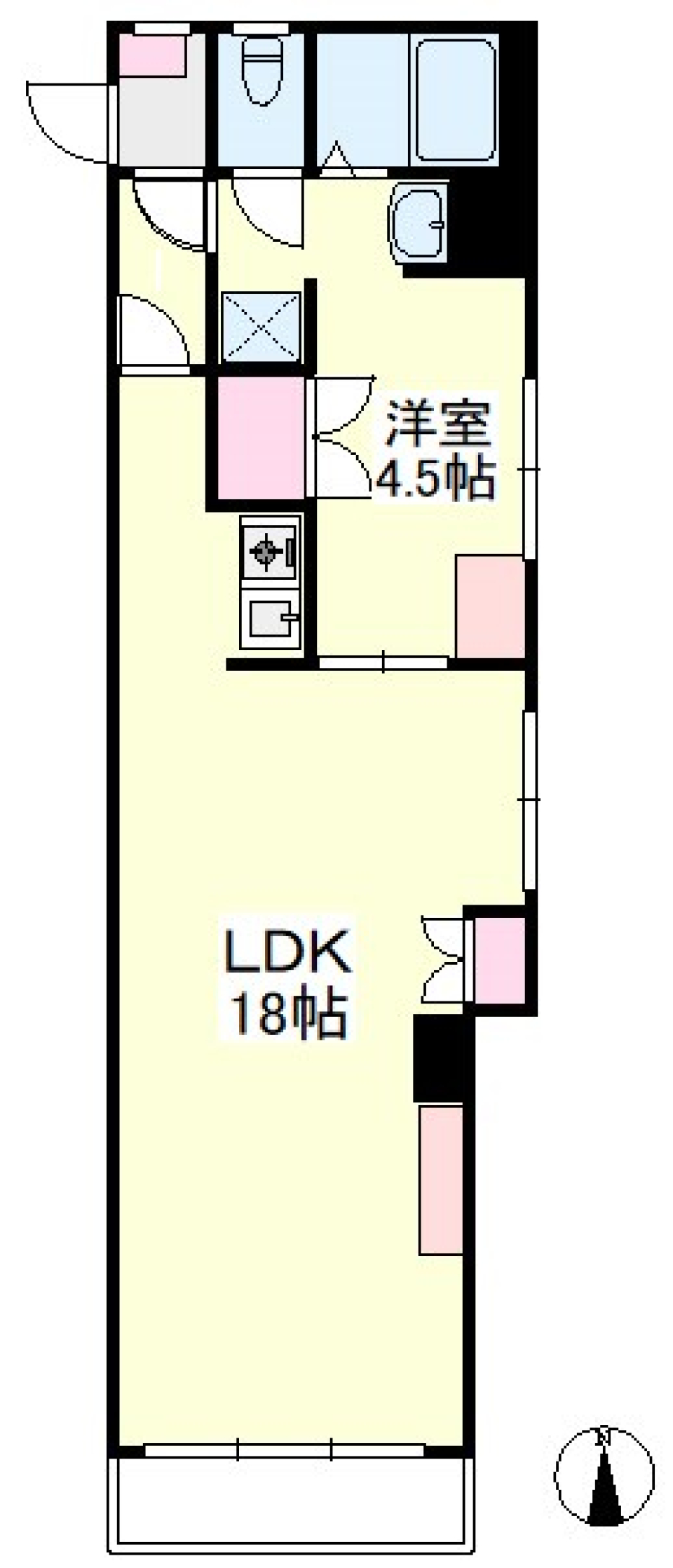 ラフに、クールに［ペット可］の間取り図
