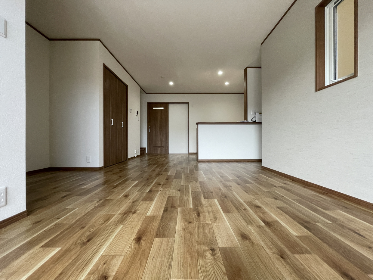 15.5帖の広いLDK。