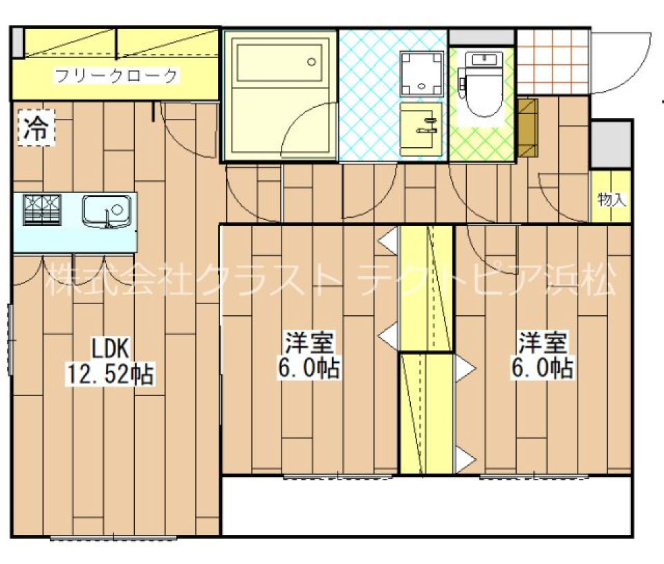 石鹸の香りするかなの間取り図