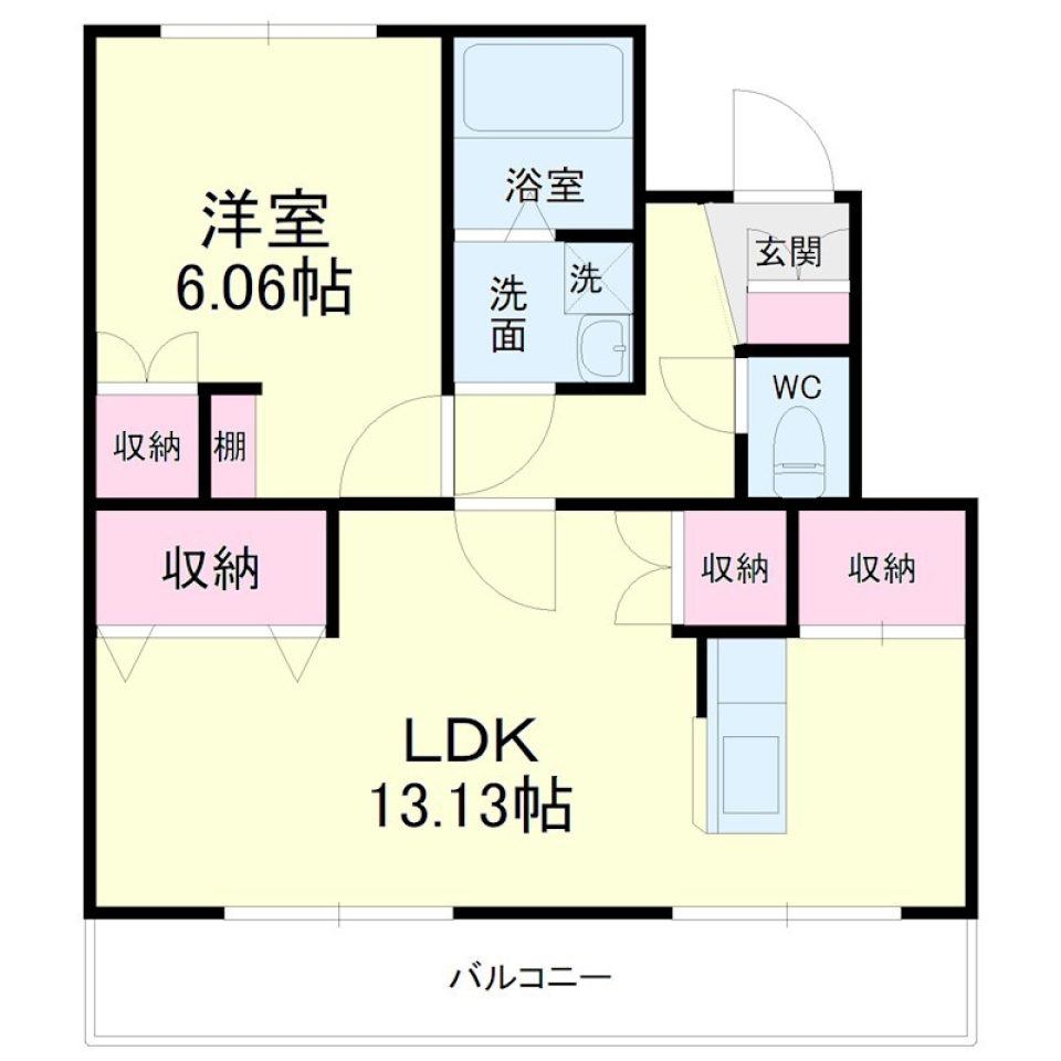 外観も内装もかわいい！の間取り図
