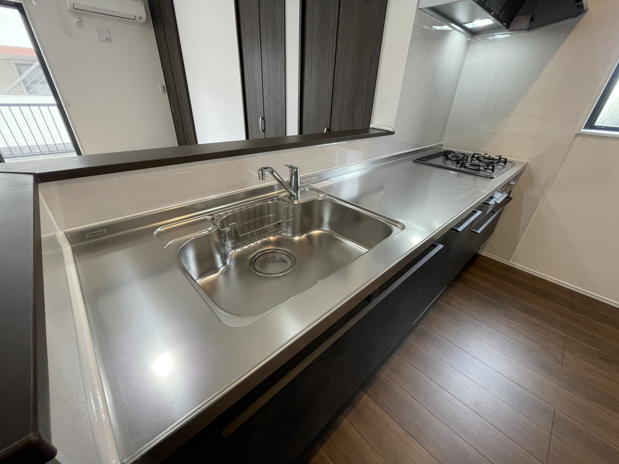 シンクも広々、お料理しやすそうです