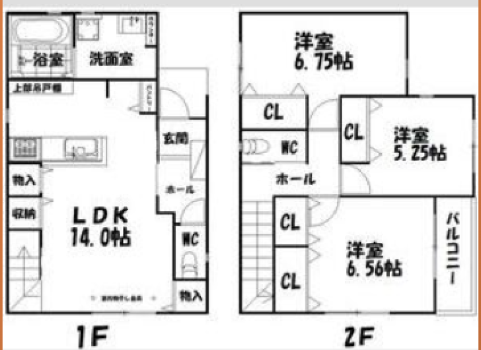 しっかりしまえて、すっきり暮らす。［新築］の間取り図
