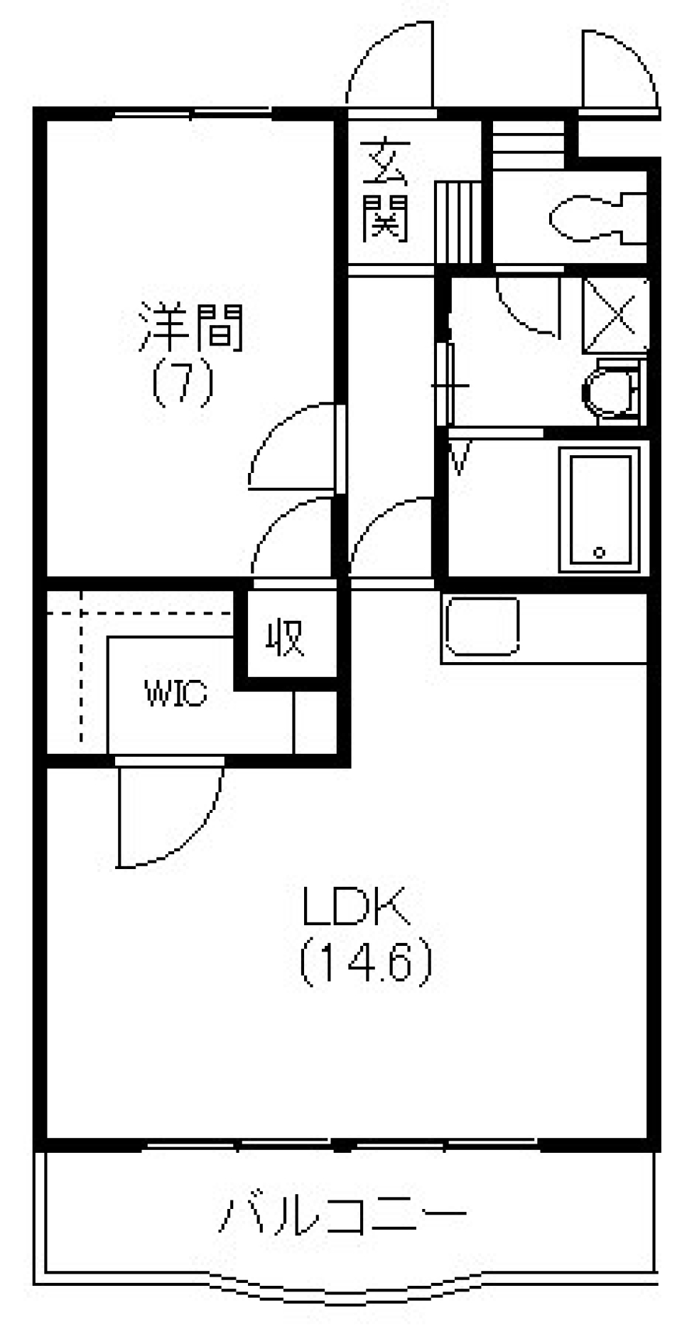 ぽかぽかを浴びての間取り図