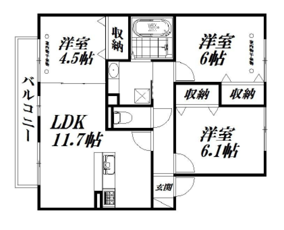 洗濯ストレスよ、さらば！の間取り図