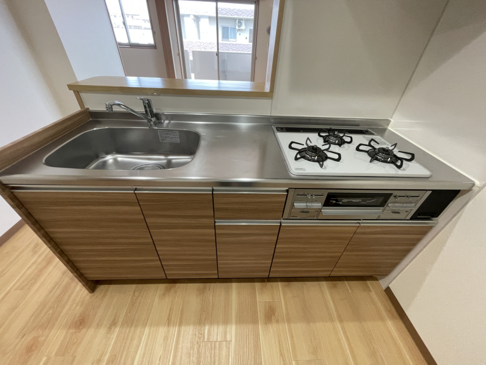 3口ガスコンロでお料理はかどります