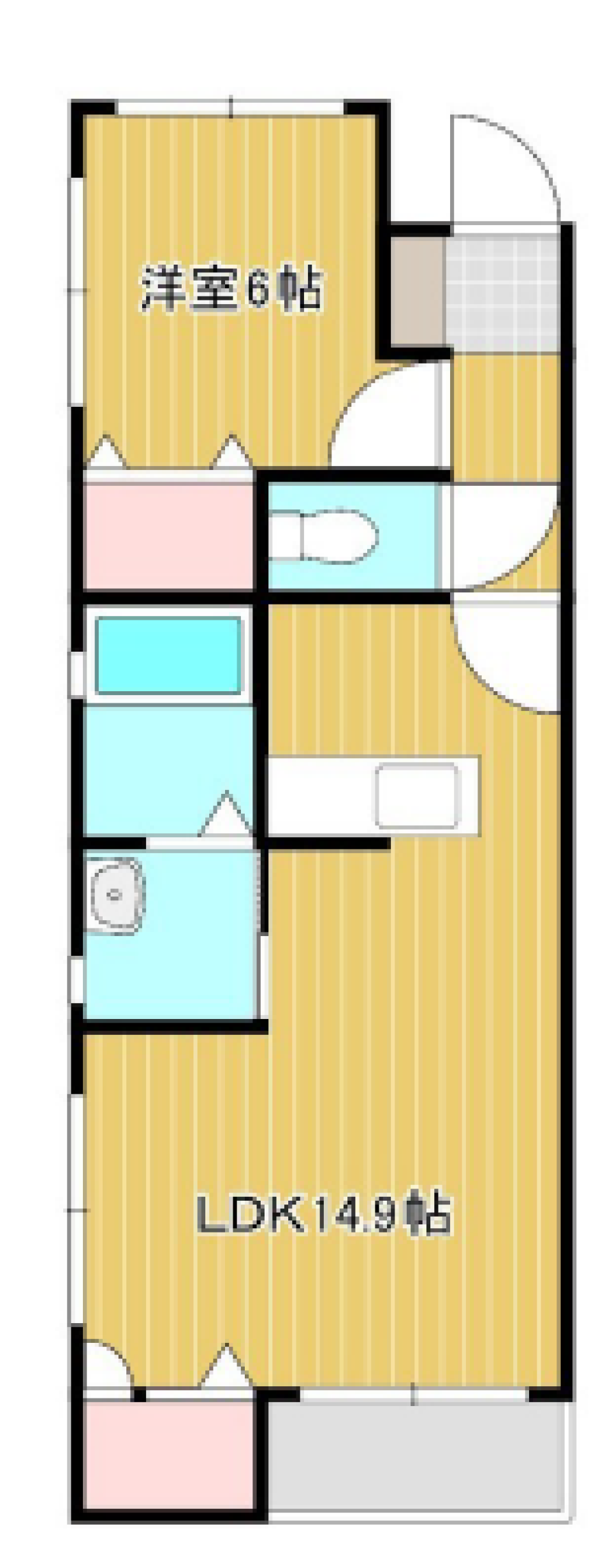 人魚が眠街る、街中プライベート・ビーチの間取り図