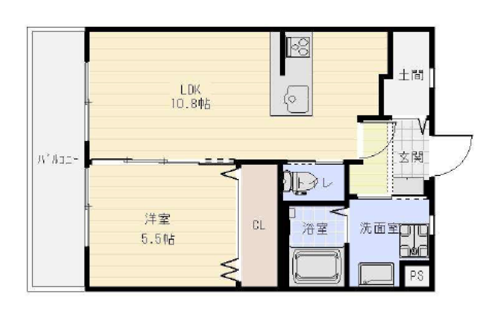 暮らし、るるる。の間取り図