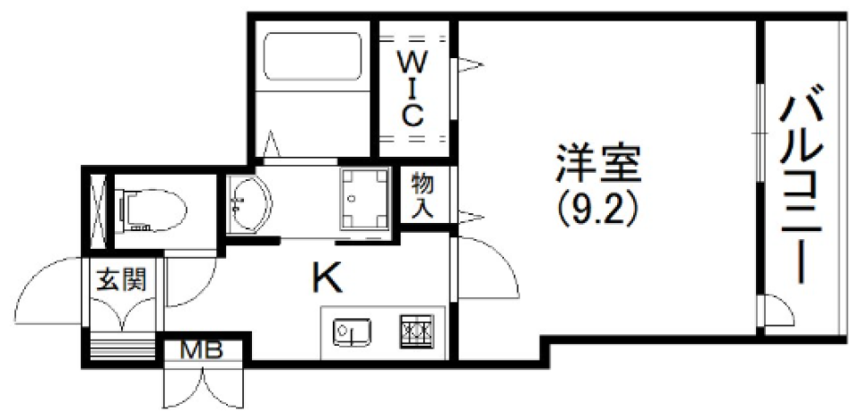 こんな一人暮らしがしたかったの間取り図