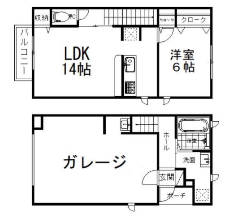 BASEのある暮らし［ガレージ］の間取り図