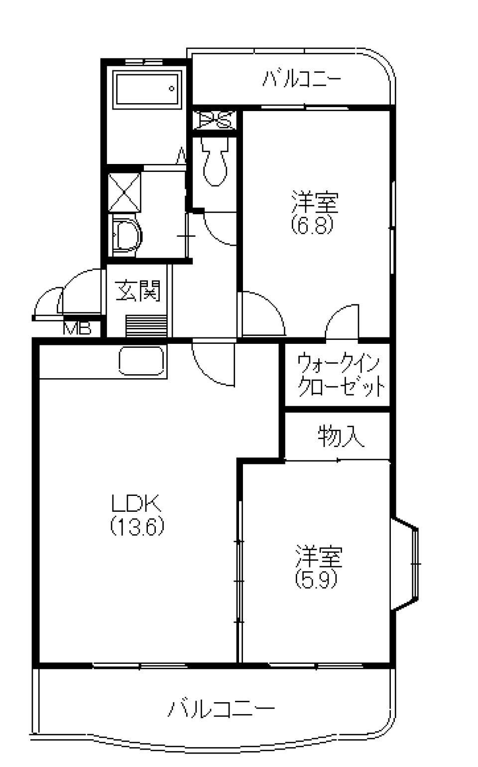 車必須の街ですからねの間取り図
