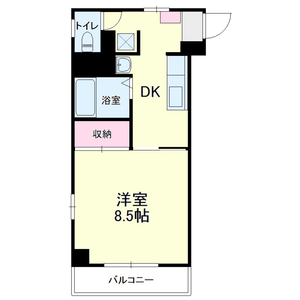 物件探しの条件：飲んで帰れるかの間取り図