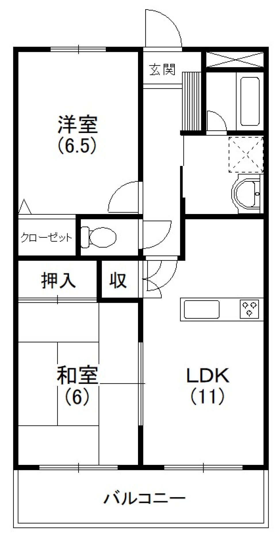新川沿いに佇む［ペット可］の間取り図