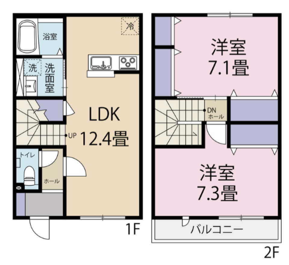 「光の海」を見渡すの間取り図