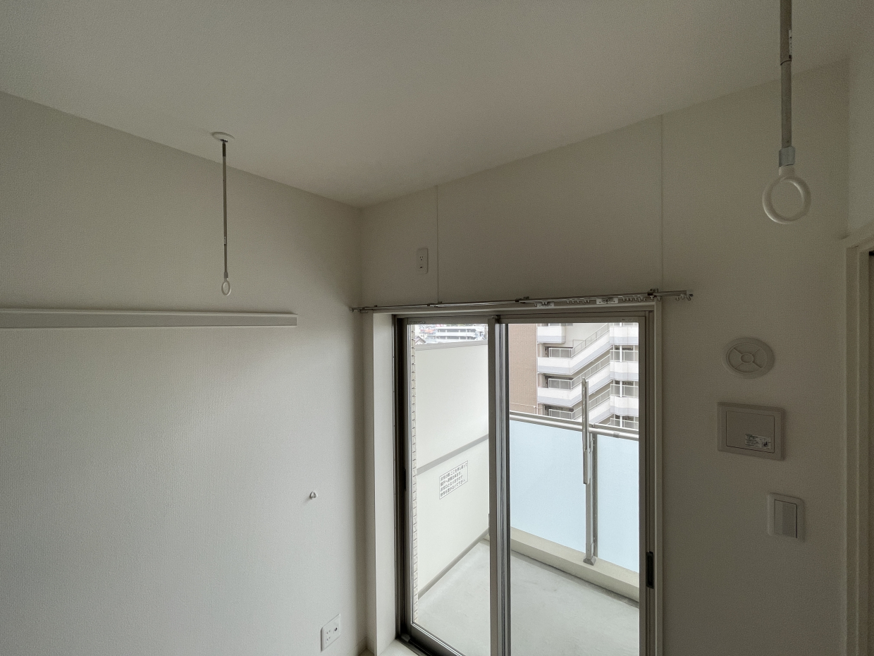 室内物干し付きです