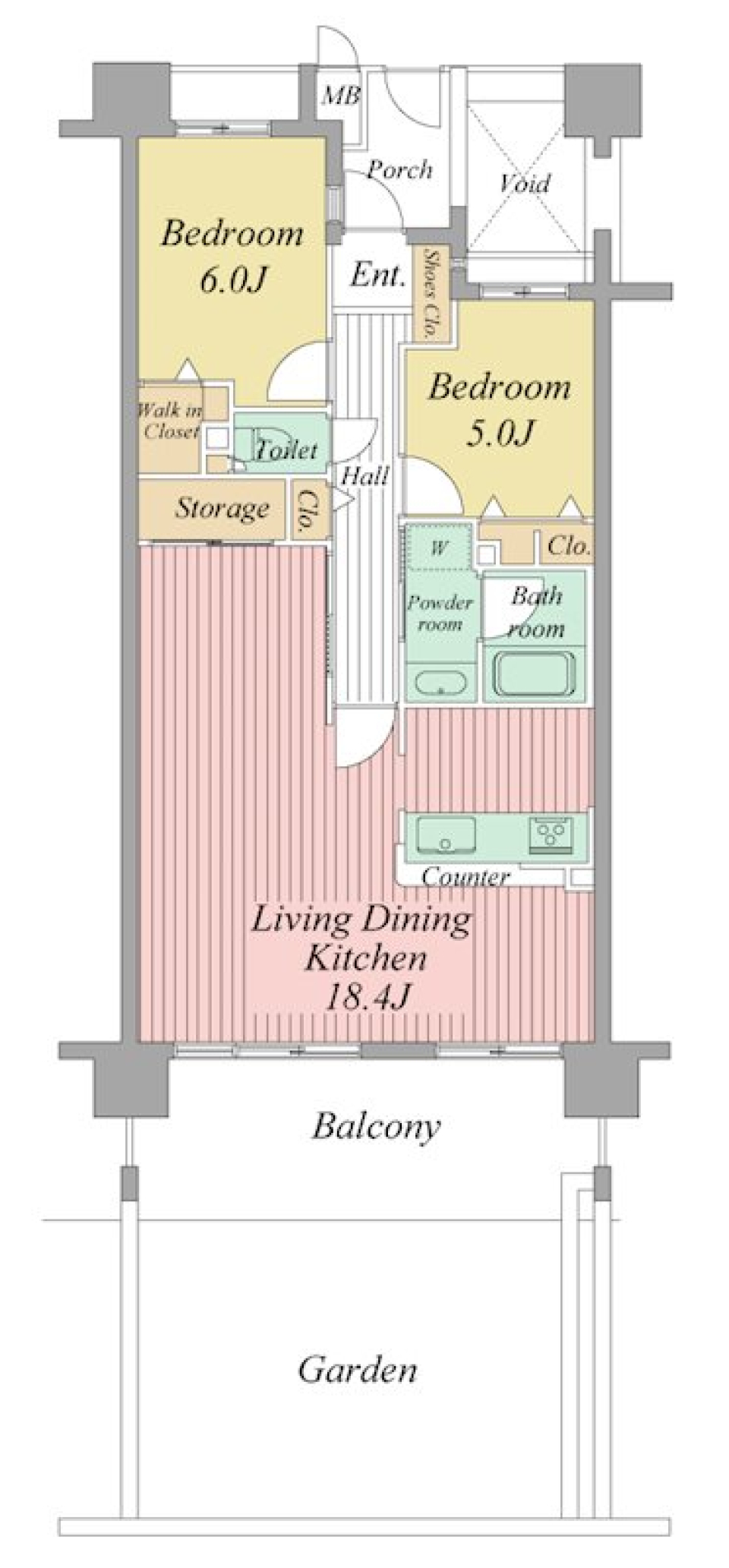 まるで別荘？3階でもガーデニング？！の間取り図