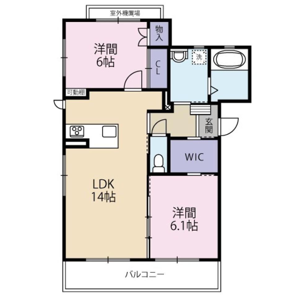 爽やかなのにほっこりするの間取り図