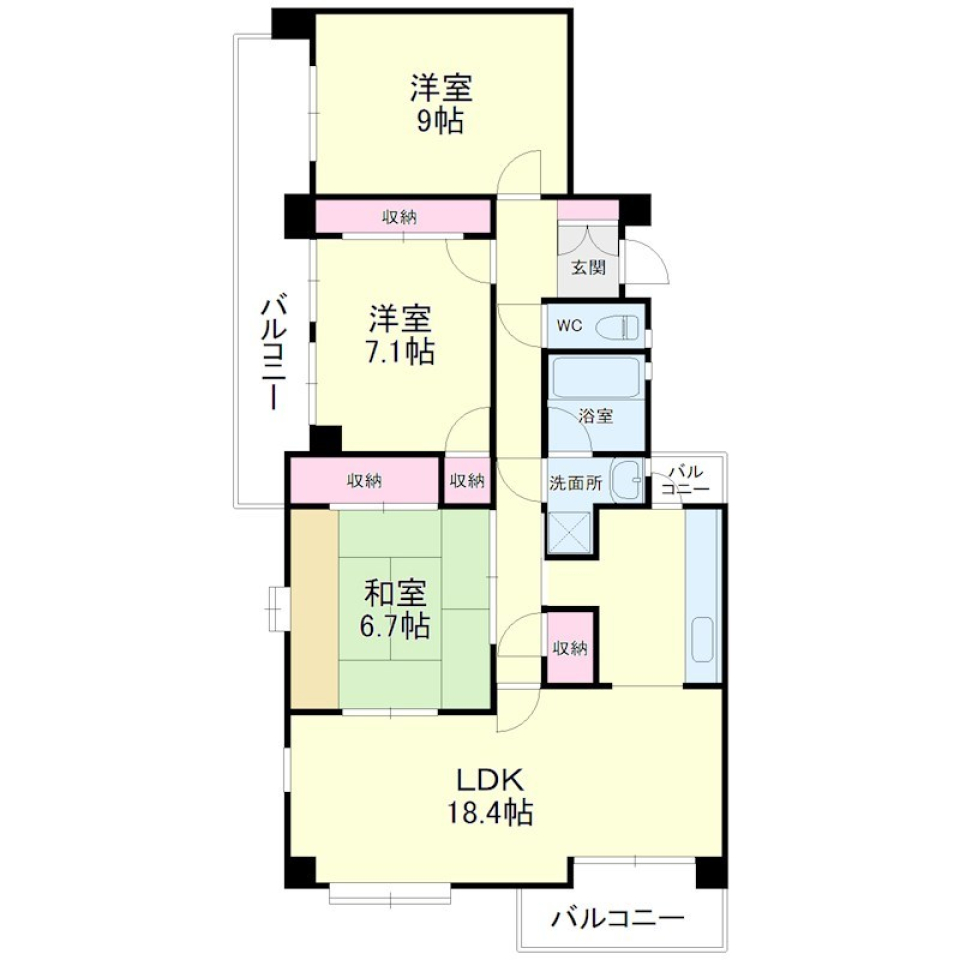 最上階14階から佐鳴湖ビュー！［ペット可］の間取り図