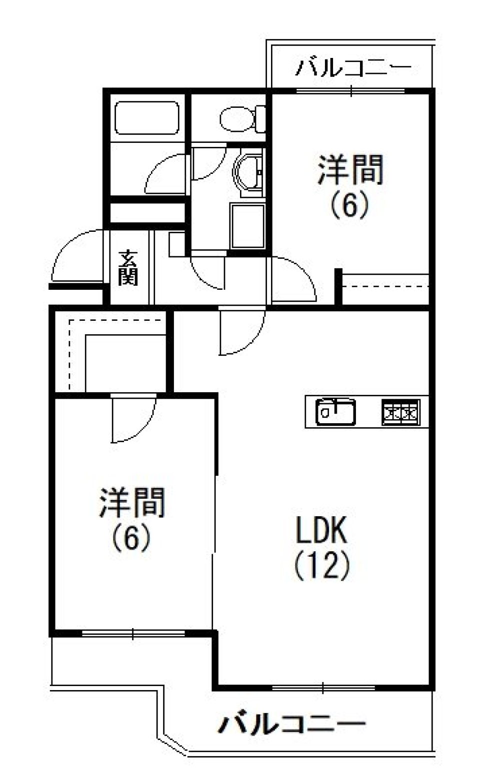 風が通る、心が軽くなるの間取り図