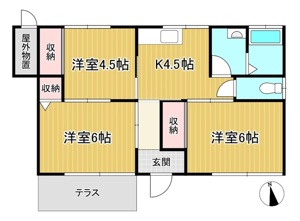 お庭自慢！の間取り図