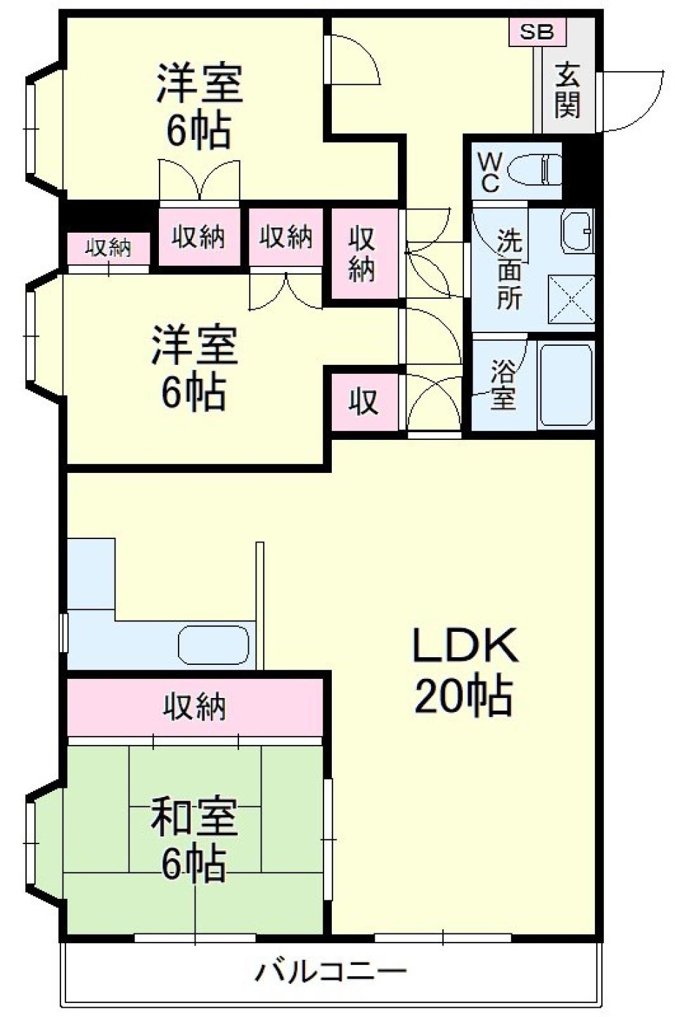 丘の上の広場へ［ペット可］の間取り図