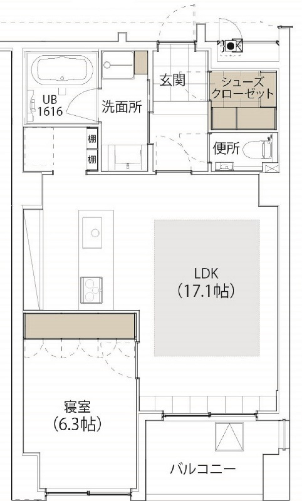 ワインが似合う、余裕を纏うの間取り図