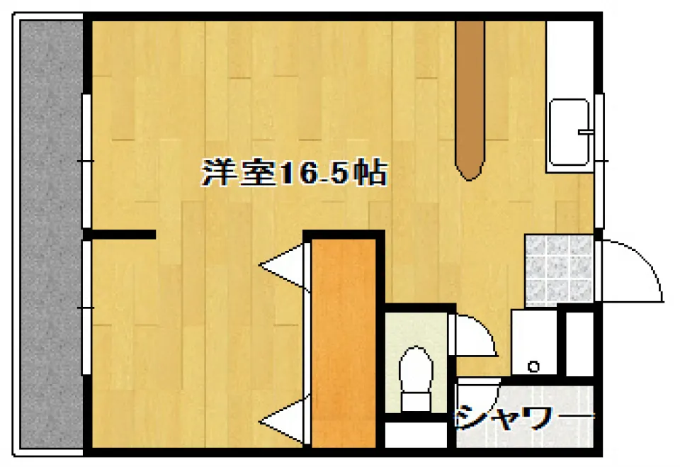 全て完結roomの間取り図