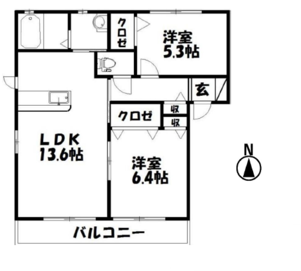 見せる、吊るす、呑む。の間取り図