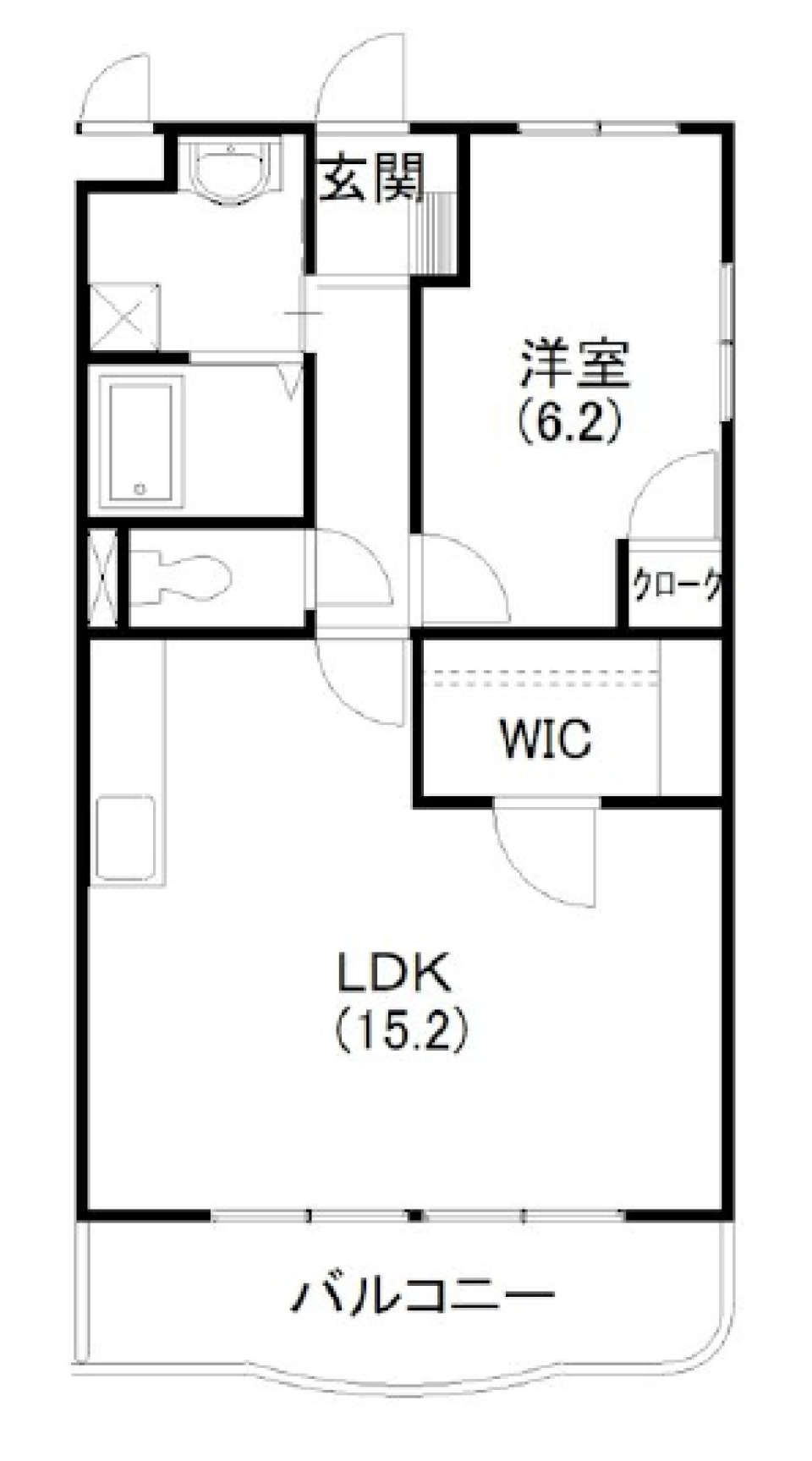 とりあえず大の字になりたいの間取り図