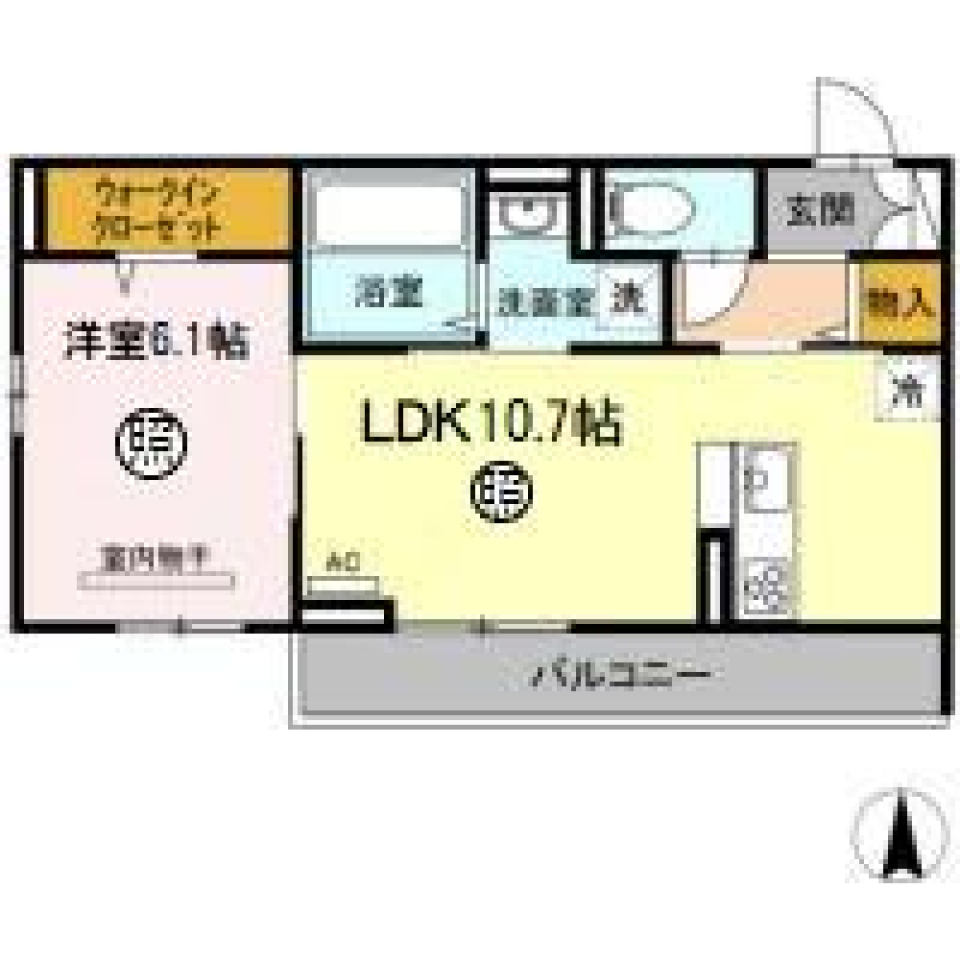 ペットと寄り添う自然残る暮らし。の間取り図