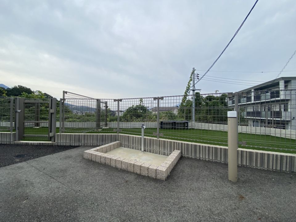 ドッグランに併設の洗い場