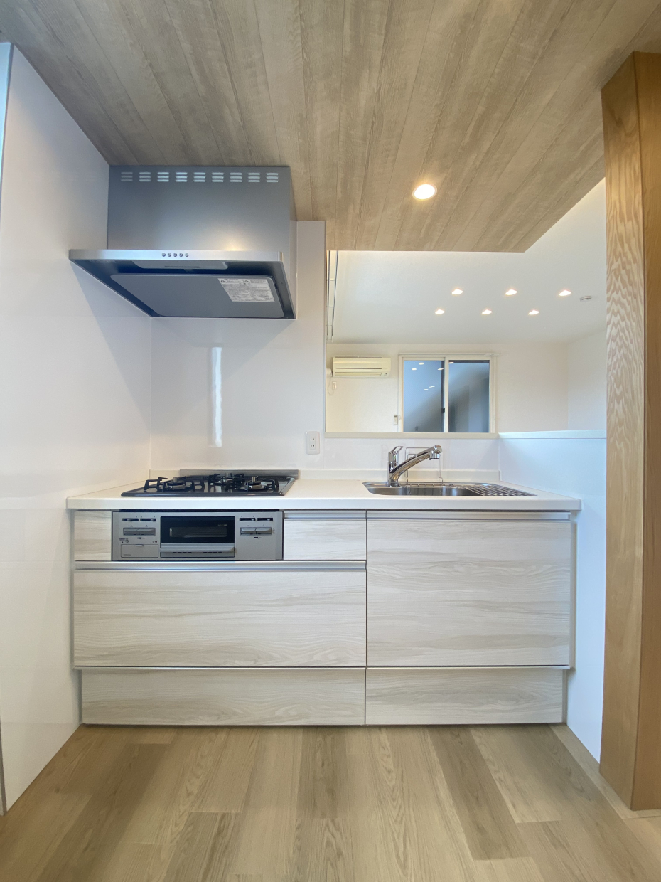 3口ガスコンロ
対面システムキッチン